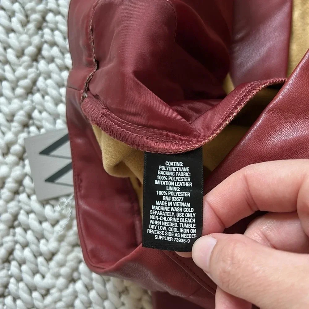 NWT Worthington Leather Pants | Faux Leather Pants | Red Leather Pants | Leather - Picture 11 of 11